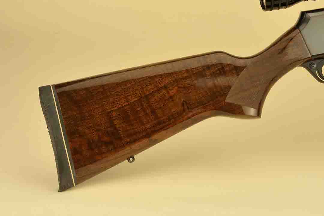 Classic looks are what make this gun a favorite to many sportsmen. There is no Monte Carlo hump, nor is there a cheekpiece to mar the lines of the stock. Recoil pad and swivels are standard as well as select wood.